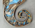 Seahorse SVG 3D Layered Mandala, Sea Life Cut File, Laser Cut - Image 6
