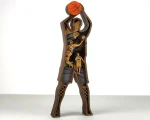 Basketball Player SVG 3D Layered Silhouette, Dunk Sports Cut File - Image 4