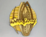 Surfboard SVG 3D Layered Beach Silhouette, Summer Ocean Cut File - Image 4