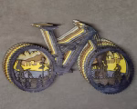 Bicycle SVG 3D Layered Silhouette, Glowforge Laser Cut 8 Layer Cycling - Image 6