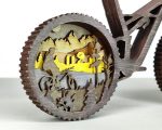 Bicycle SVG 3D Layered Silhouette, Glowforge Laser Cut 8 Layer Cycling - Image 4