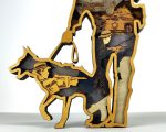 Police Dog SVG 3D Layered Silhouette, Law Enforcement K9 Cut File, Glowforge Laser Cut 8 Layer - Image 4