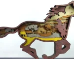 Horse SVG, Running Mustang, 3D Layered Mandala, Glowforge Laser Art - Image 4