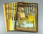 Miami Beach SVG 3D Ocean Landscape, 8 Layers Palm Trees Cut File - Image 6