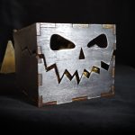 Halloween box 3mm, 4mm, 5mm, 6mm. Laser cut files SVG, DXF, CDR Digital product