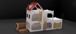 Dollhouse 3mm, 4mm plywood. Laser cut files SVG, DXF, CDR Digital product - Image 2