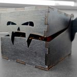 Halloween box 3mm, 4mm, 5mm, 6mm. Laser cut files SVG, DXF, CDR Digital product