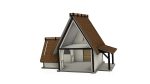 Farmer’s house 3mm, 4mm plywood. Laser cut files SVG, DXF, CDR Digital product - Image 4