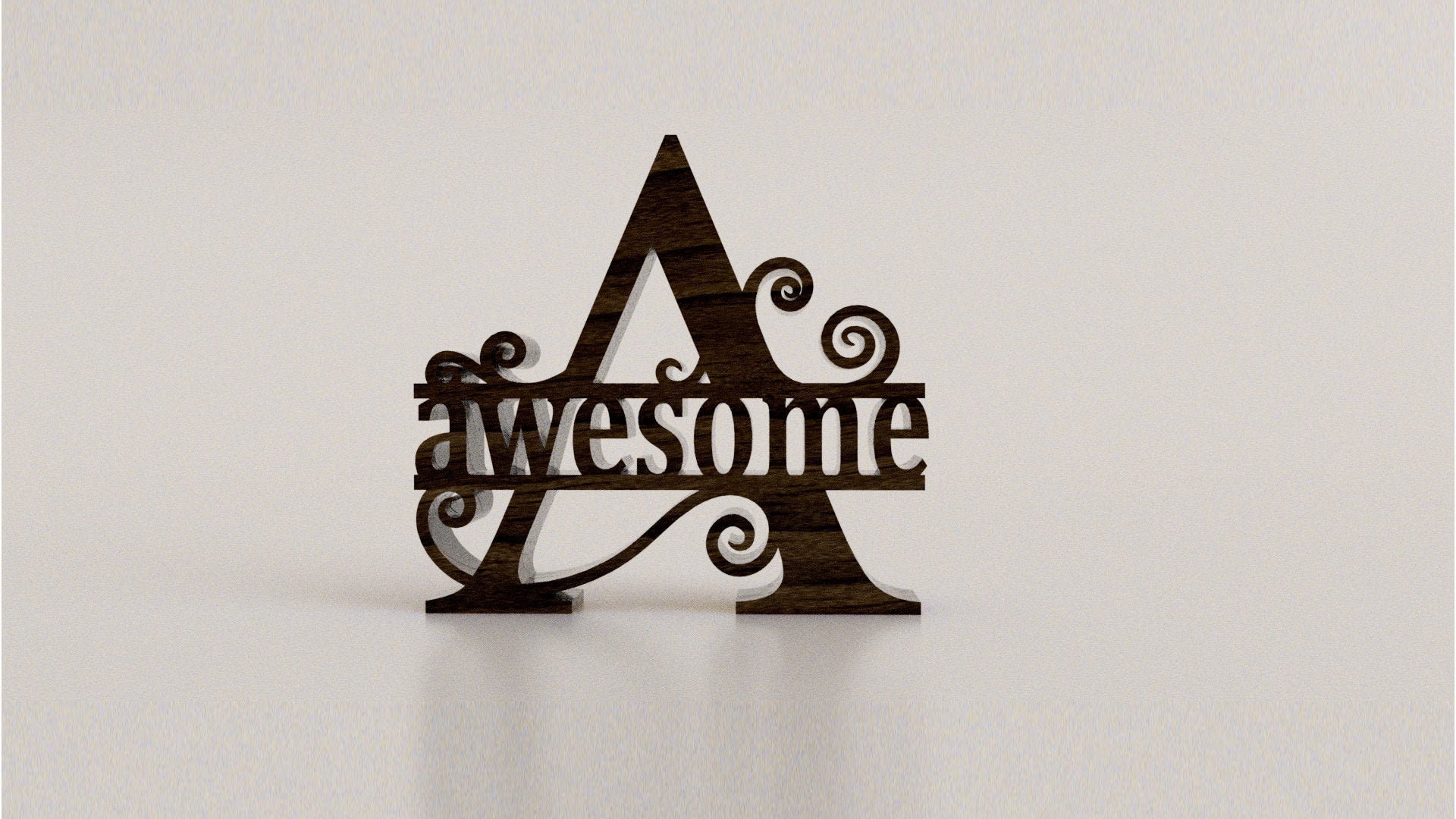 il_fullxfull.2554275010_1sof.jpg Split Letter Monogram Swirls: Laser Cut Files (SVG, PDF, CDR) - Image 1