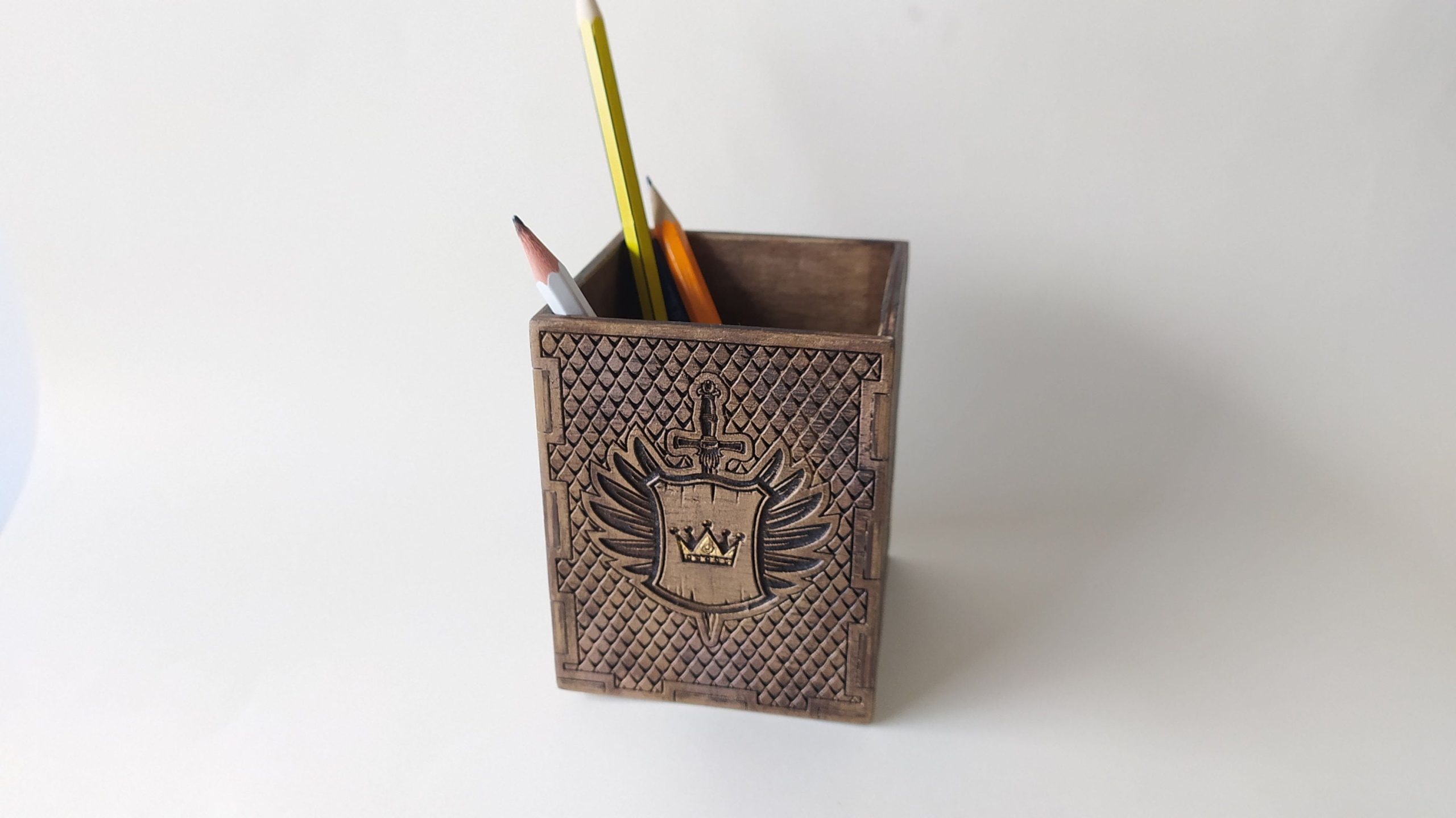 il_fullxfull.2562210168_b51m.jpg Pencil holder. 3mm, 3.175mm, 4mm, 5mm. Laser cut files SVG, PDF, CDR Digital product - Image 1