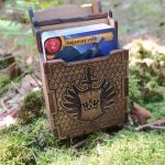 Laser Cut Game Card Box: Dragon Scale Design (SVG, PDF, CDR)