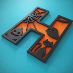 Halloween Letters 26 vector letters. Laser cut files SVG, PDF, CDR Digital product