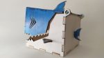 Shark box 3mm, 3.175mm, 4mm, 5mm. Laser cut files SVG, DXF, CDR Digital product - Image 4