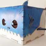 Shark box 3mm, 3.175mm, 4mm, 5mm. Laser cut files SVG, DXF, CDR Digital product