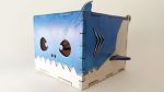 Shark box 3mm, 3.175mm, 4mm, 5mm. Laser cut files SVG, DXF, CDR Digital product