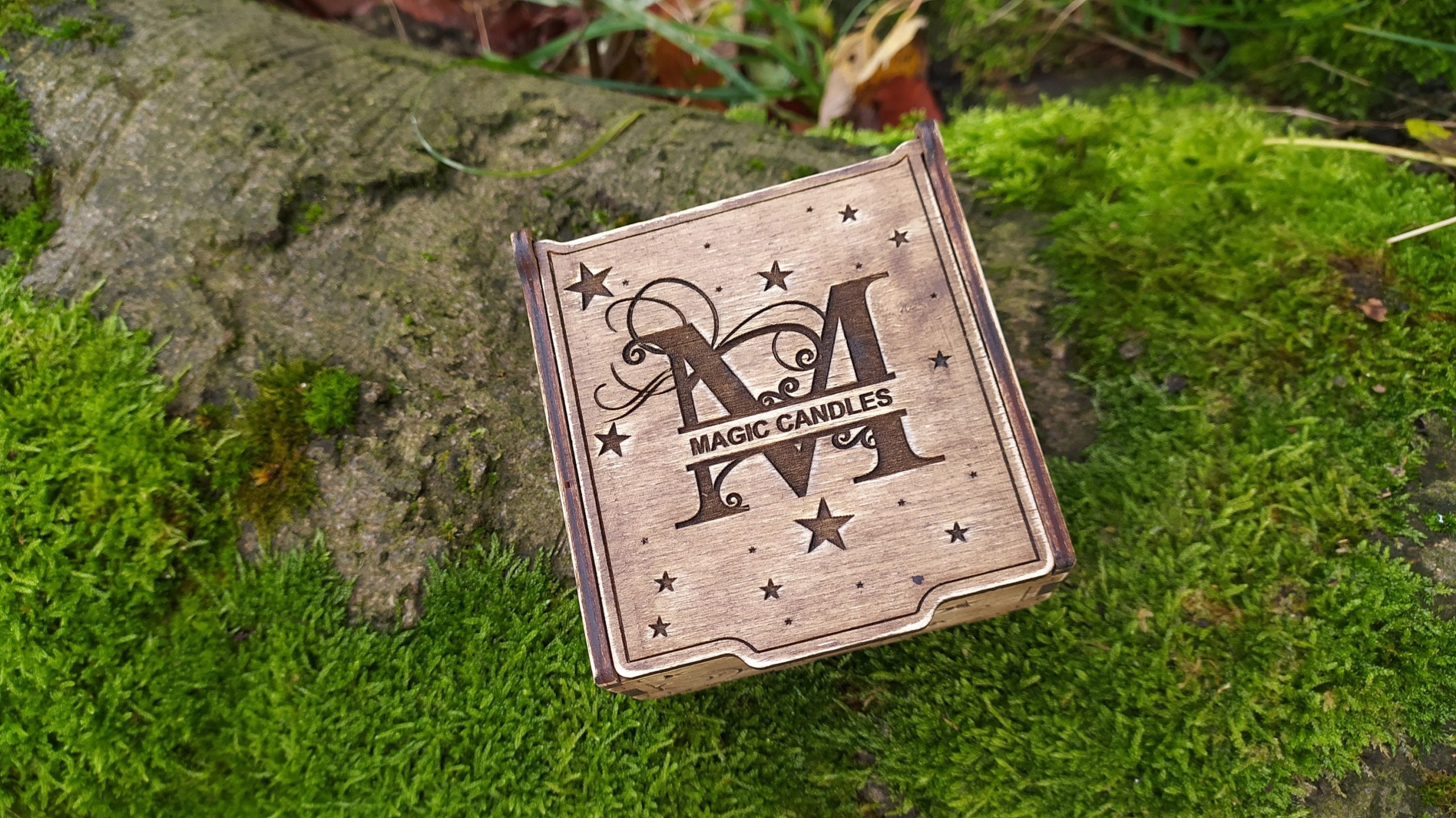 il_fullxfull.2597980242_r9rq.jpg Laser Cut Magic Candle Box SVG Plan for 4 Candles (Digital Download) - Image 1
