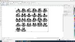 Split Letter Monogram Swirls: Laser Cut Files (SVG, PDF, CDR) - Image 4