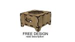 Laser Cut Cat Bowl Holder SVG DXF CDR (Digital Product)
