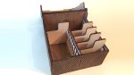 Laser Cut Card Storage Box: Dragon Scale Engraving (SVG, PDF, CDR) - Image 5