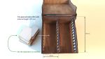 Laser Cut Card Storage Box: Dragon Scale Engraving (SVG, PDF, CDR) - Image 3
