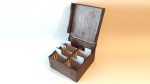 Laser Cut Card Storage Box: Dragon Scale Engraving (SVG, PDF, CDR) - Image 4