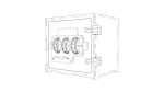 Safe with combination lock. 1/8inch (3.175mm). Laser cut files SVG, PDF, CDR Digital product - Image 7