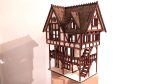Medieval house 3mm, 4mm plywood. Laser cut files SVG, PDF, CDR Digital product - Image 8