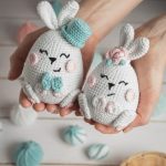 Crochet patterns Easter bunnies, Amigurumi bunny pattern, Crochet rabbit pattern, Easter amigurumi pattern bunny couple - Image 3