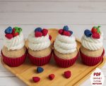 Berry crochet cupcake pattern, Food amigurumi pattern,  Crochet food pattern, Blackberry, raspberry, strawberry, blueberry crochet play food - Image 3
