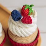 Berry crochet cupcake pattern, Food amigurumi pattern,  Crochet food pattern, Blackberry, raspberry, strawberry, blueberry crochet play food - Image 8