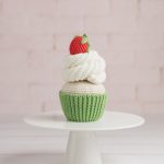 Cupcake amigurumi pattern with crochet strawberry, Amigurumi food play set for kid's pretend play, Crochet cupcake pattern for housewarming - Image 5