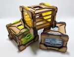 Sci-Fi Dice Jail Laser Cut Files: SVG, PDF, CDR (Digital Product)