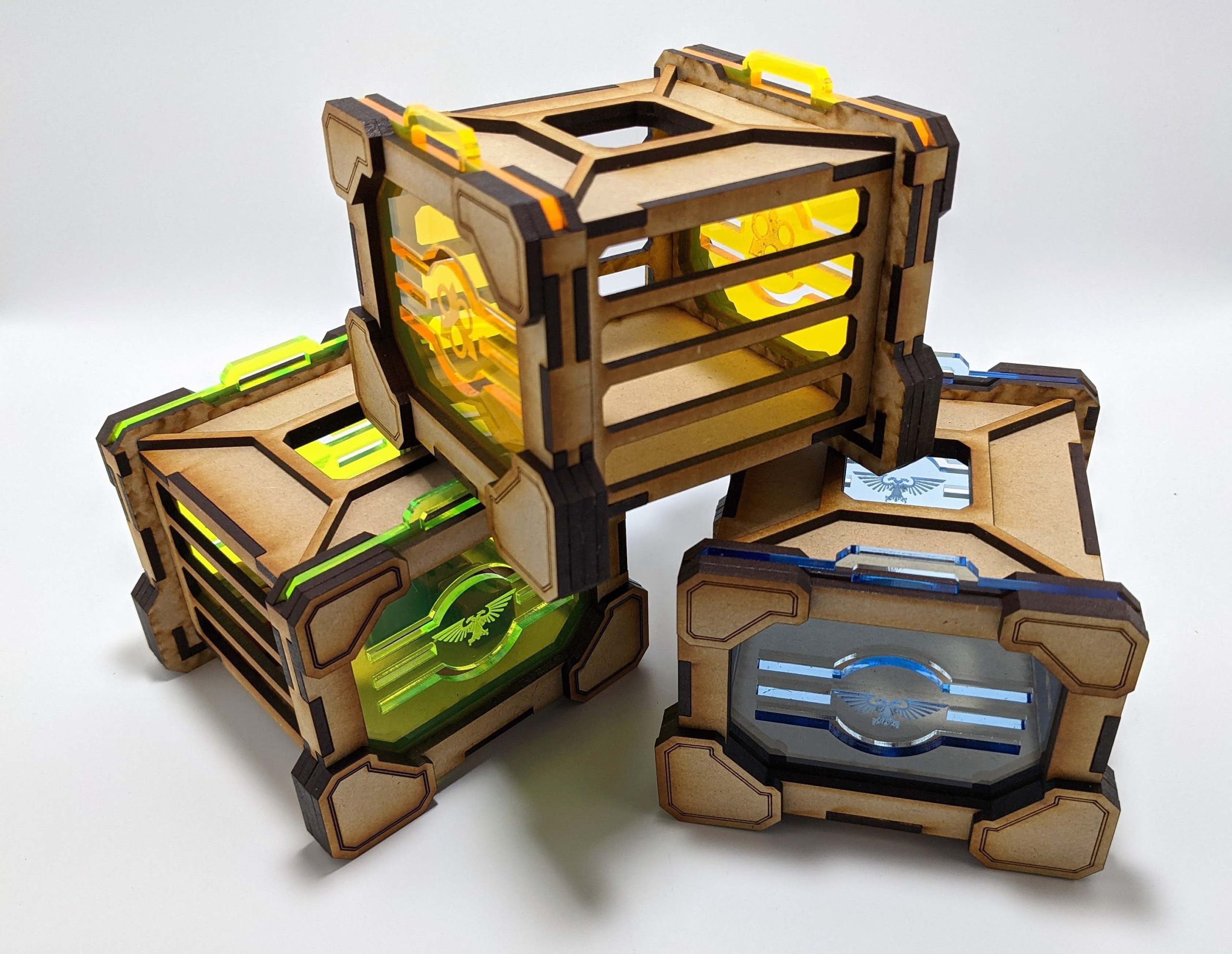il_fullxfull.3122072785_rzuk.jpg Sci-Fi Dice Jail Laser Cut Files: SVG, PDF, CDR (Digital Product) - Image 1