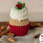 Christmas crochet patterns cupcake, Crochet cupcake pattern, Amigurumi food pattern, Crochet food pattern diy, Crochet Christmas patterns