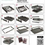 Spell book. 3mm, 1/8inch. Laser cut files SVG, PDF, CDR Digital product - Image 9