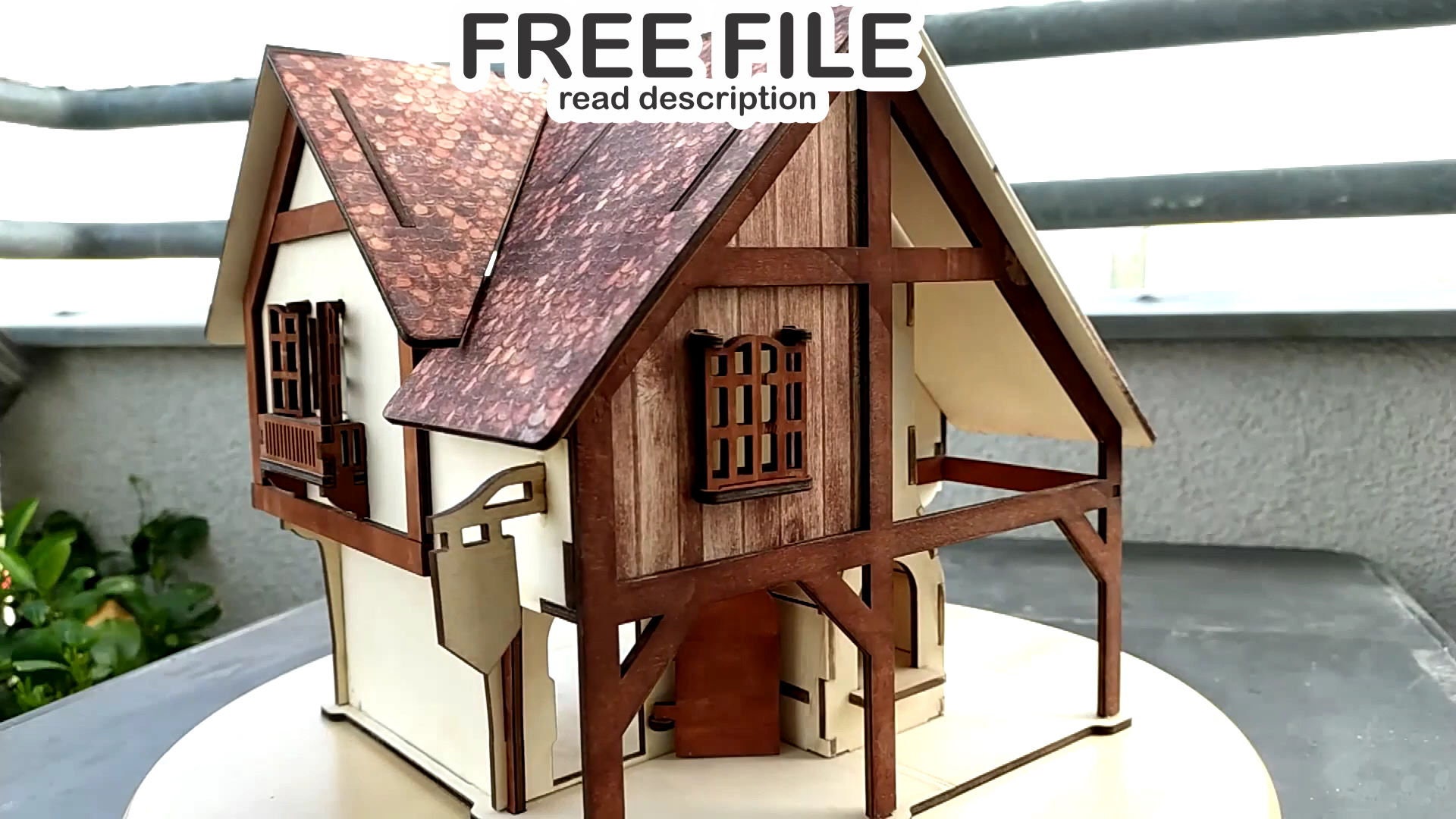 il_fullxfull.3349017797_gcq8.jpg Blacksmith house 3mm, 4mm plywood. Laser cut files SVG, DXF, CDR Digital product - Image 1