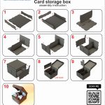 Laser Cut Card Storage Box: Dragon Scale Engraving (SVG, PDF, CDR) - Image 10
