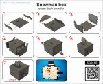 Christmas Snowman Box Laser Cut Files: SVG, PDF, CDR (Digital Product) - Image 5