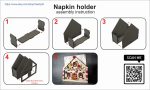Gingerbread House Napkin Holder Laser Cut Files: SVG, PDF, CDR (Digital Product) - Image 6