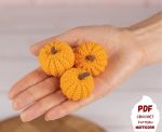 Crochet pattern pupmkin pie, Amigurumi pattern pumpkin, Crochet play food pattern, Fall crochet patterns, Amigurumi food pattern - Image 4