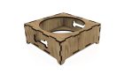 Laser Cut Dog Bowl Holder SVG DXF CDR (Digital Product) - Image 3