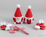 Crochet patterns gnomes and crochet food pattern, Christmas amigurumi food pattern, Winter crochet gnomes patterns, Crochet holiday decor - Image 3