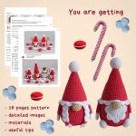 Crochet patterns gnomes and crochet food pattern, Christmas amigurumi food pattern, Winter crochet gnomes patterns, Crochet holiday decor - Image 2
