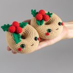Crochet pattern Christmas donut, Christmas amigurumi food pattern, Crochet Christmas ornaments pattern, Crochet food pattern, Crochet decor - Image 6
