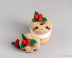 Crochet pattern Christmas donut, Christmas amigurumi food pattern, Crochet Christmas ornaments pattern, Crochet food pattern, Crochet decor - Image 10