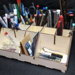 Laser Cut Desktop Organizer SVG DXF CDR Files (Digital Product)