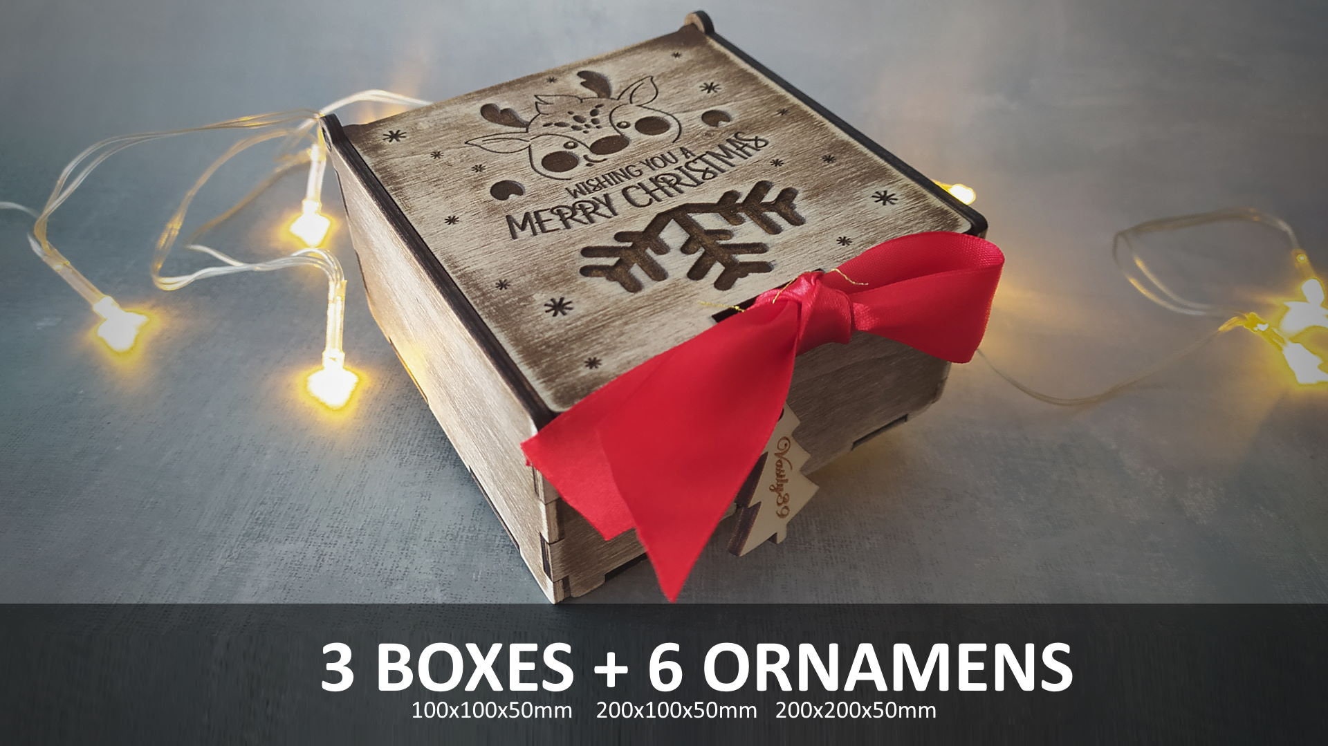 il_fullxfull.3477239843_j1hh.jpg Christmas eve boxes. Laser cut files SVG, PDF, CDR Digital product - Image 1