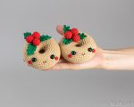 Crochet pattern Christmas donut, Christmas amigurumi food pattern, Crochet Christmas ornaments pattern, Crochet food pattern, Crochet decor - Image 5