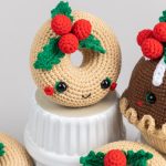 Crochet pattern Christmas donut, Christmas amigurumi food pattern, Crochet Christmas ornaments pattern, Crochet food pattern, Crochet decor - Image 8
