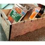Laser Cut Spice Organizer: CNC Plywood Design (Digital Product)
